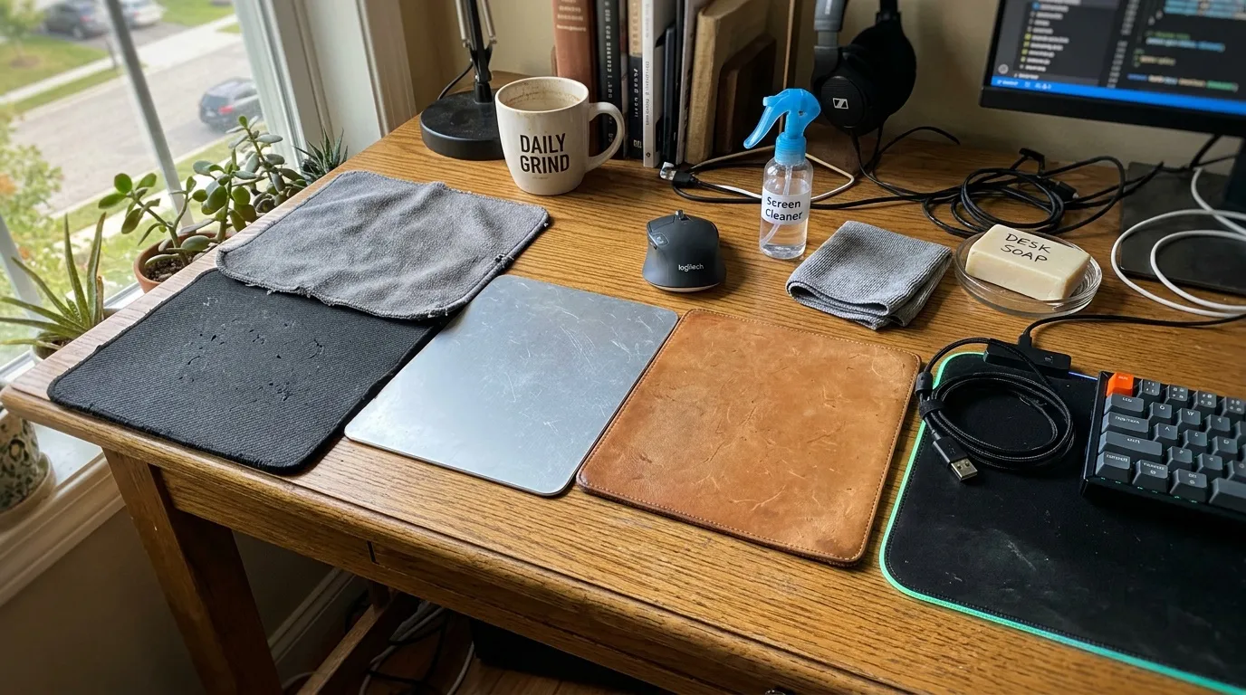Nettoyer son tapis de souris XXL sans l'abimer
